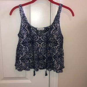Aeropostale Blue baby doll tank top